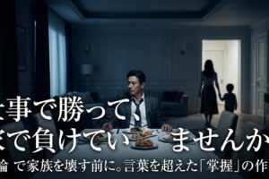 月収100万超えても、家に帰ると『孤独』なあなたへ。正論で家族を論破しても、心が満たされない本当の理由
