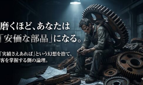 「実績を積めば、いつか選ばれる」という幻想。スキルを磨くほど、あなたが“安価な部品”として使い捨てられる理由。