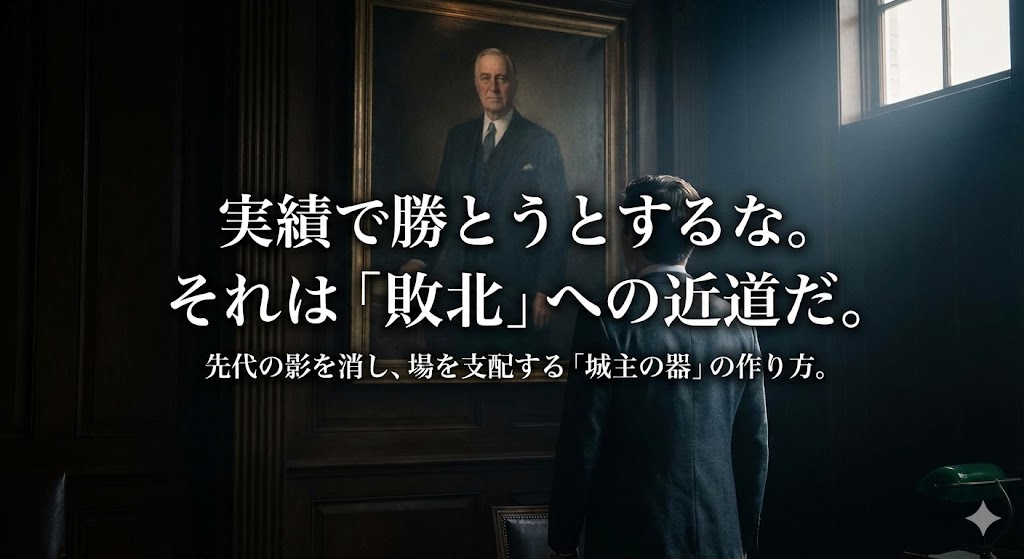 『先代と比べて頼りない』…そんな視線に怯える二代目へ。実績ゼロでも古参社員を心服させる『若き城主の帝王学』